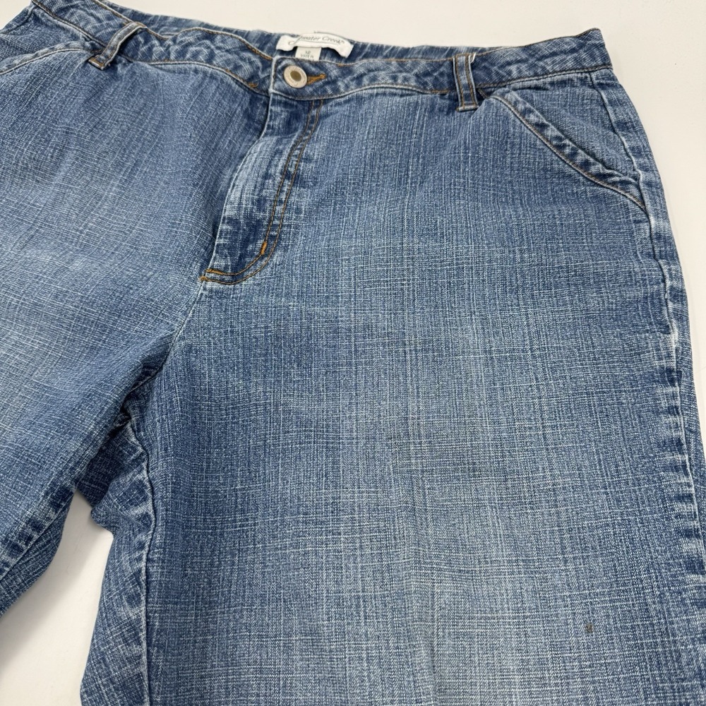 Coldwater Creek Capri Women's size 12 Medium Wash Blue Denim jeans - Picture 10 of 16